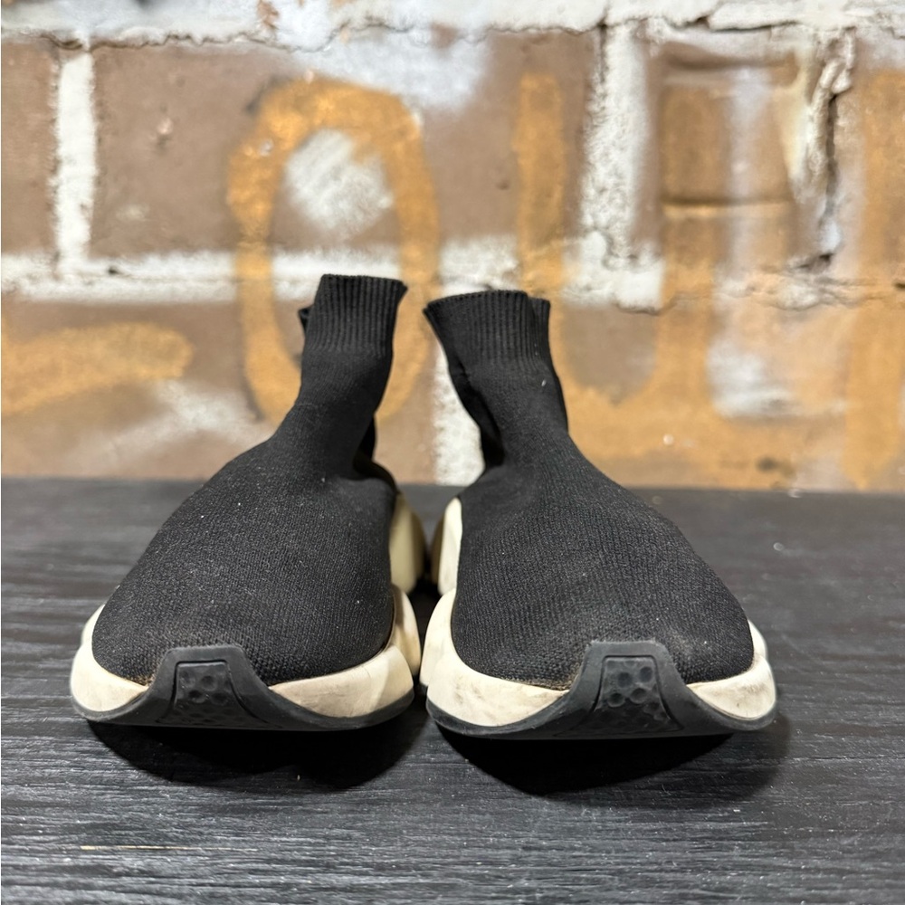 Balenciaga Speed Trainer black knit fabric Women’s Size 8 - Picture 2 of 10